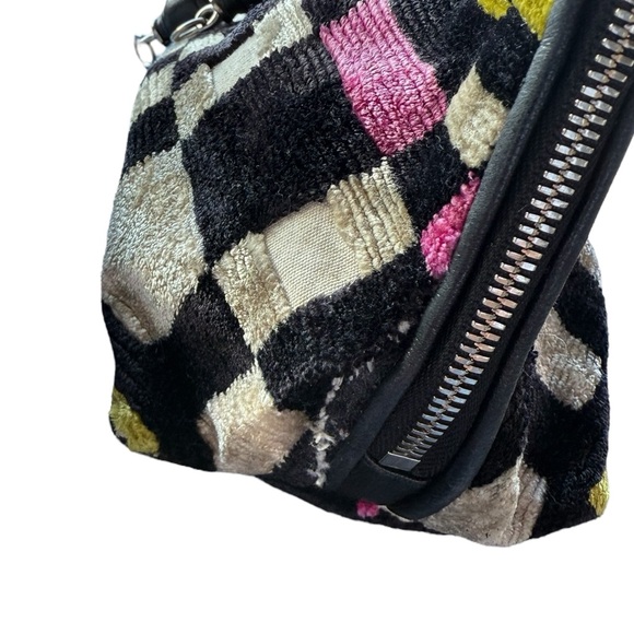 Vintage Bottega Veneta Italian Velvet Corduroy Zip Clutch Bag Cosmetic Pouch 9" - Picture 4 of 11